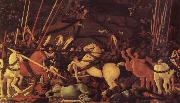 UCCELLO, Paolo The battle of San Romano the victory uber Bernardino della Carda oil on canvas